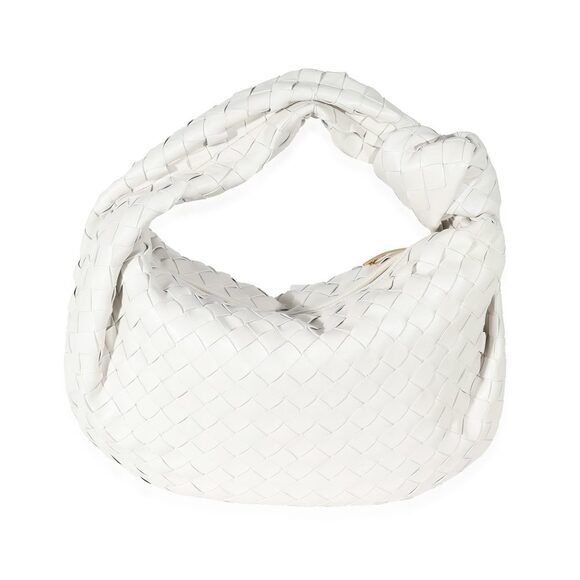 Bottega Veneta White Intrecciato Lambskin Teen Jodie - Picture 3 of 6